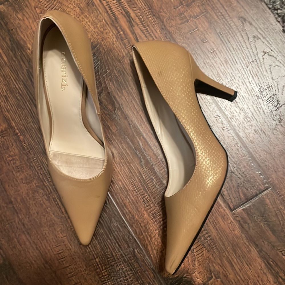 Cabrizi tan/gold heels size 8.5 - Picture 9 of 9